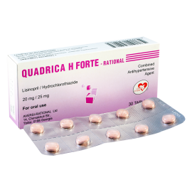 Quadrica H Forte-Rational 20/25 mg №30 tab.