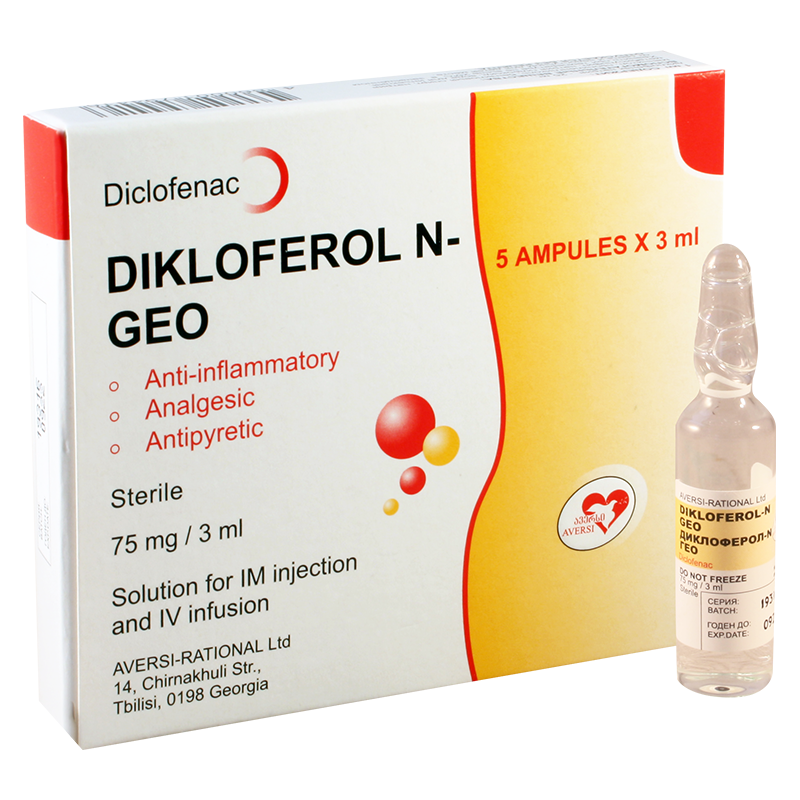 Диклоферол N-Гео 75 мг/3 мл №5 ампул