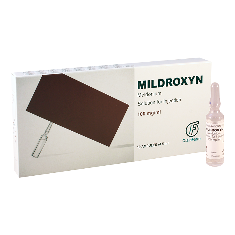 Милдроксин 100 мг/мл 5 мл раствор  для инъекций №10 амп.