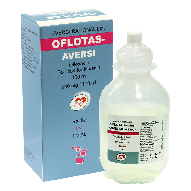 Oflotas-Aversi 200 mg/100 ml 100 ml  solution for infusion №1 vial
