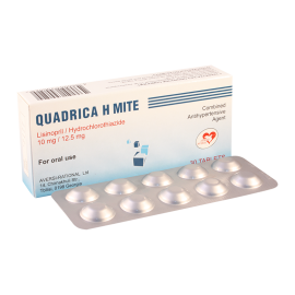 Quadrica H Mite 10 mg/12.5 mg №30 tab.