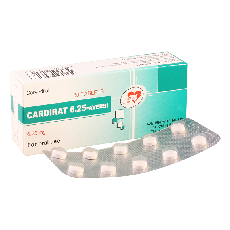 Cardirat 6.25-Aversi 6.25 mg №30 tab.